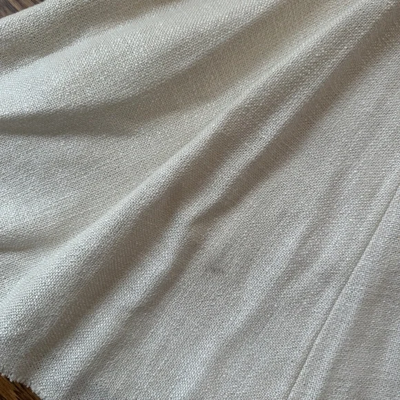 Theory Ivory Linen A-Line Dress - Picture 9 of 10